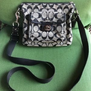 Coach Crossbody - Black/Grey Classic C Pattern